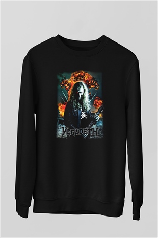 Megadeth Siyah Unisex Sweatshirt
