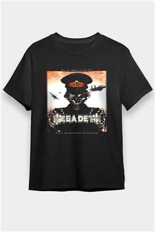 Megadeth Siyah Unisex Tişört T-Shirt - TişörtFabrikası