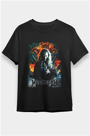 Megadeth Siyah Unisex Tişört T-Shirt - TişörtFabrikası