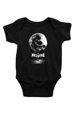 Melvins Baskılı Unisex Siyah Bebek Body - Zıbın