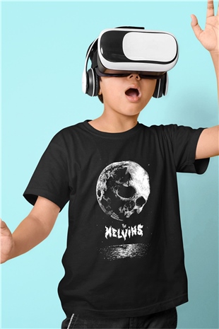 Melvins Baskılı Unisex Siyah Çocuk Tişört - Tshirt