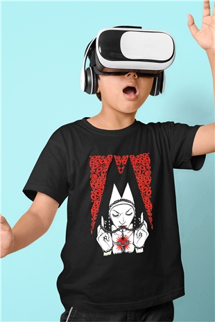Melvins Baskılı Unisex Siyah Çocuk Tişört - Tshirt