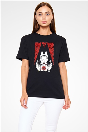 Melvins Baskılı Unisex Siyah Tişört - Tshirt
