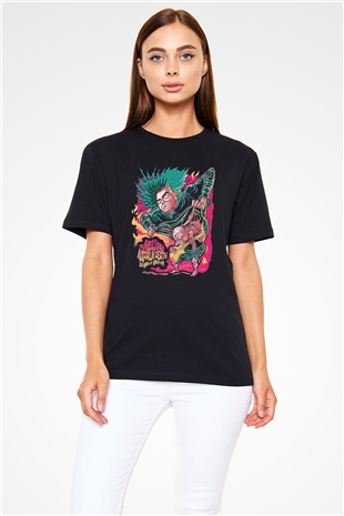 Melvins Baskılı Unisex Siyah Tişört - Tshirt
