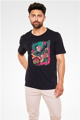Melvins Baskılı Unisex Siyah Tişört - Tshirt