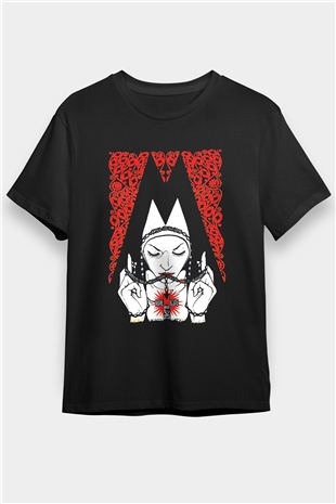 Melvins Baskılı Unisex Siyah Tişört - Tshirt