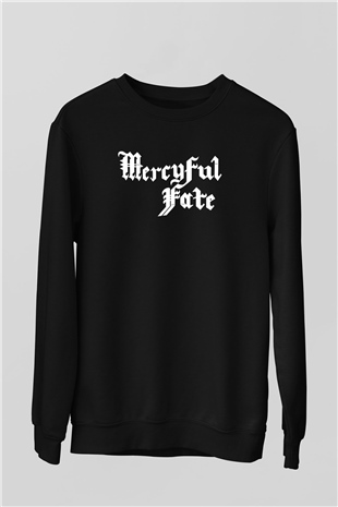 Mercyful Fate Baskılı Unisex Siyah Sweatshirt