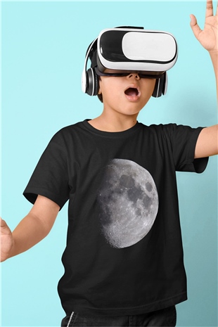 Merkür Siyah Unisex Çocuk Tişört