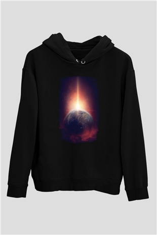 Merkür Siyah Unisex Hoodie