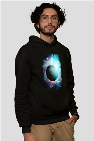 Merkür Siyah Unisex Hoodie