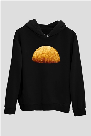 Merkür Siyah Unisex Hoodie