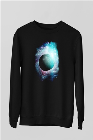 Merkür Siyah Unisex Sweatshirt