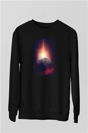 Merkür Siyah Unisex Sweatshirt