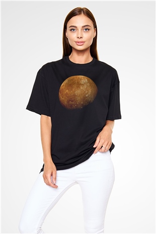 Merkür Siyah Oversize Tişört Oversize T-shirt - TişörtFabrikası