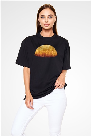 Merkür Siyah Oversize Tişört Oversize T-shirt - TişörtFabrikası