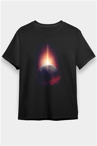 Merkür Siyah Unisex Tişört T-Shirt - TişörtFabrikası