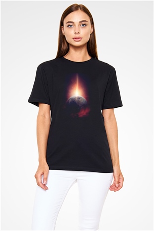 Merkür Siyah Unisex Tişört T-Shirt - TişörtFabrikası