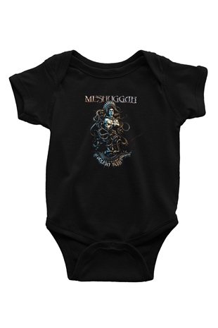 Meshuggah Baskılı Siyah Bebek Body - Zıbın