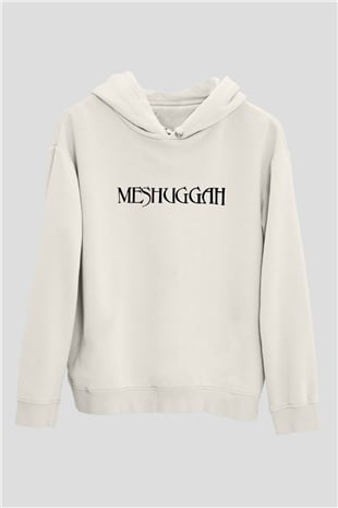 Meshuggah Beyaz Unisex Kapşonlu Sweatshirt