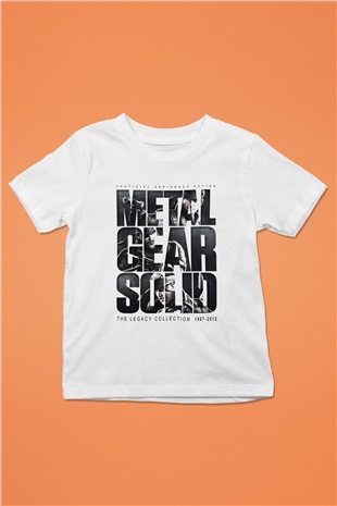 Metal Gear Solid Baskılı Beyaz Unisex Çocuk Tişört