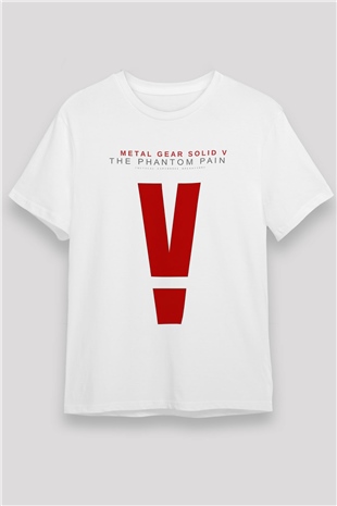 Metal Gear Solid Beyaz Unisex Tişört T-Shirt