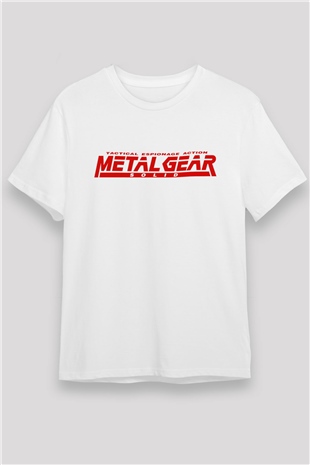 Metal Gear Solid Beyaz Unisex Tişört T-Shirt