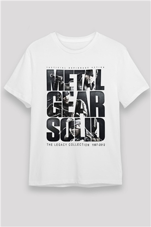 Metal Gear Solid Beyaz Unisex Tişört T-Shirt