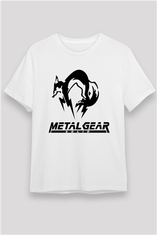 Metal Gear Solid Beyaz Unisex Tişört T-Shirt