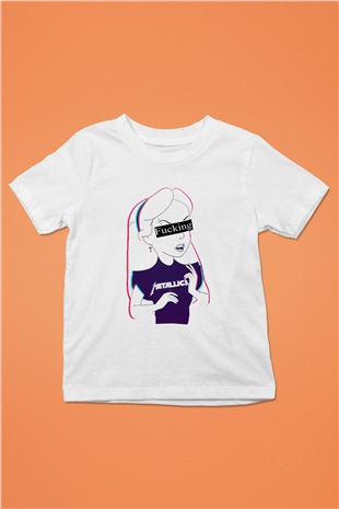Metallica Baskılı Beyaz Unisex Çocuk Tişört