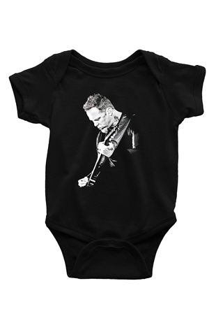 Metallica Baskılı Siyah Bebek Body - Zıbın