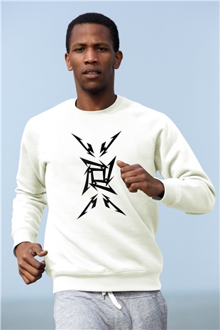 Metallica Beyaz Unisex Sweatshirt