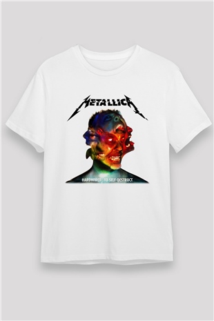Metallica Beyaz Unisex Tişört T-Shirt - TişörtFabrikası