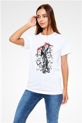 Metallica Beyaz Unisex Tişört T-Shirt - TişörtFabrikası