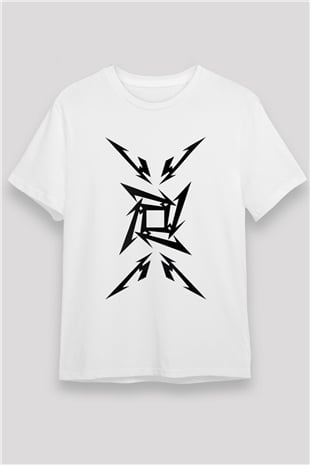 Metallica Beyaz Unisex Tişört T-Shirt - TişörtFabrikası