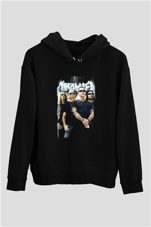 Metallica Group Siyah Unisex Hoodie
