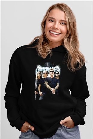 Metallica Group Siyah Unisex Hoodie