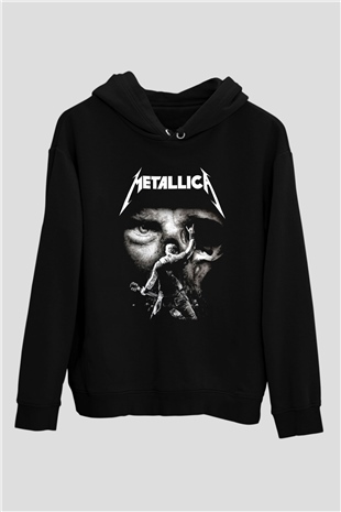 Metallica Group Siyah Unisex Kapüşonlu Sweatshirt