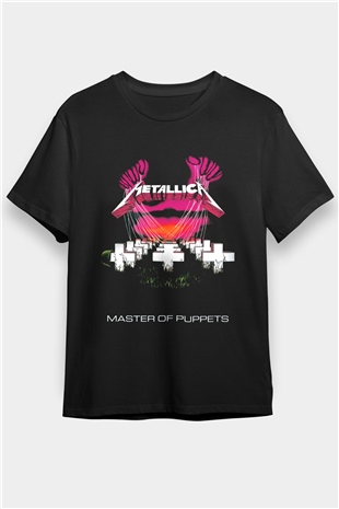 Metallica Master Of Puppets Siyah Unisex Tişört T-Shirt - TişörtFabrikası
