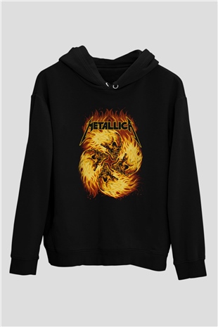Metallica Siyah Unisex Hoodie