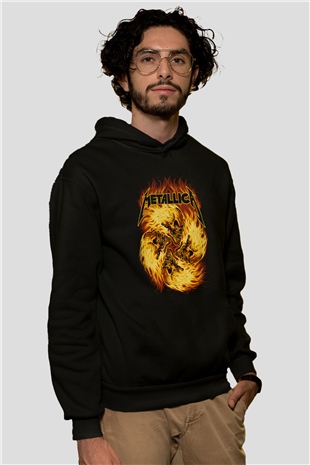 Metallica Siyah Unisex Hoodie