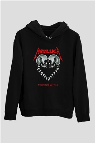 Metallica Siyah Unisex Kapüşonlu Sweatshirt