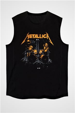 Metallica Siyah Unisex Kolsuz Tişört
