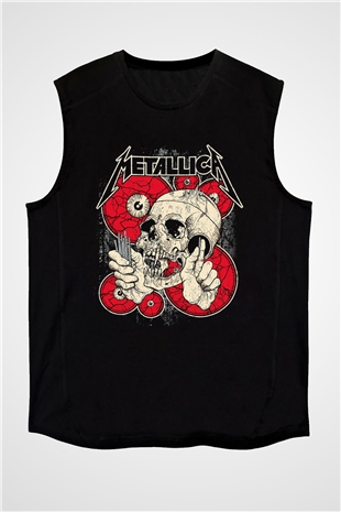Metallica Siyah Unisex Kolsuz Tişört