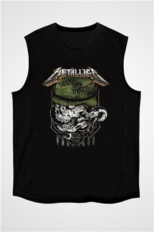 Metallica Siyah Unisex Kolsuz Tişört