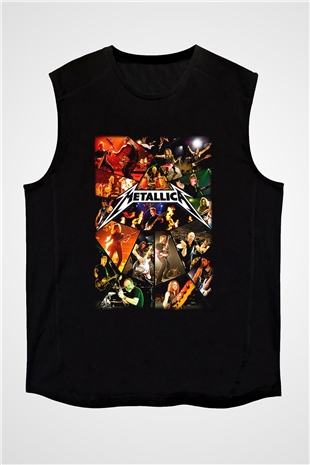 Metallica Siyah Unisex Kolsuz Tişört