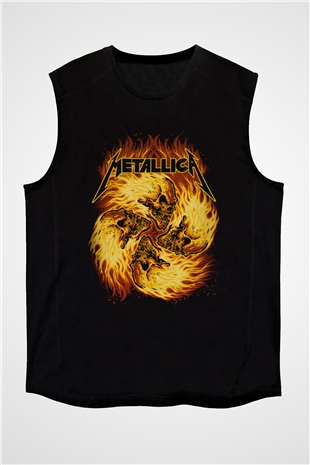 Metallica Siyah Unisex Kolsuz Tişört