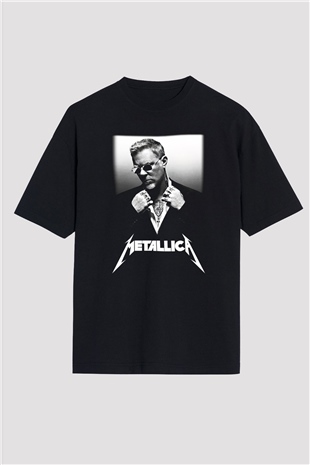 Metallica Siyah Unisex Oversize Tişört T-Shirt