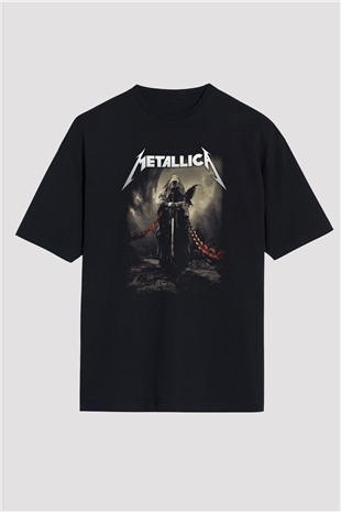 Metallica Siyah Unisex Oversize Tişört T-Shirt