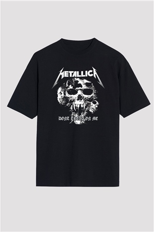 Metallica Siyah Unisex Oversize Tişört T-Shirt
