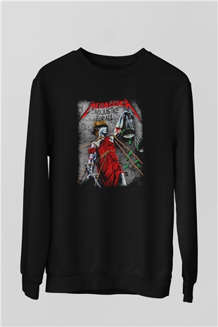 Metallica Siyah Unisex Sweatshirt